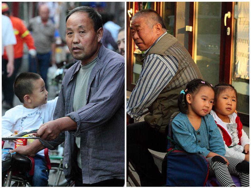 The \'school run\' Tan\'er Hutong Dashilar 2015. (Photo by Bruce Connolly/chinadaily.com.cn)