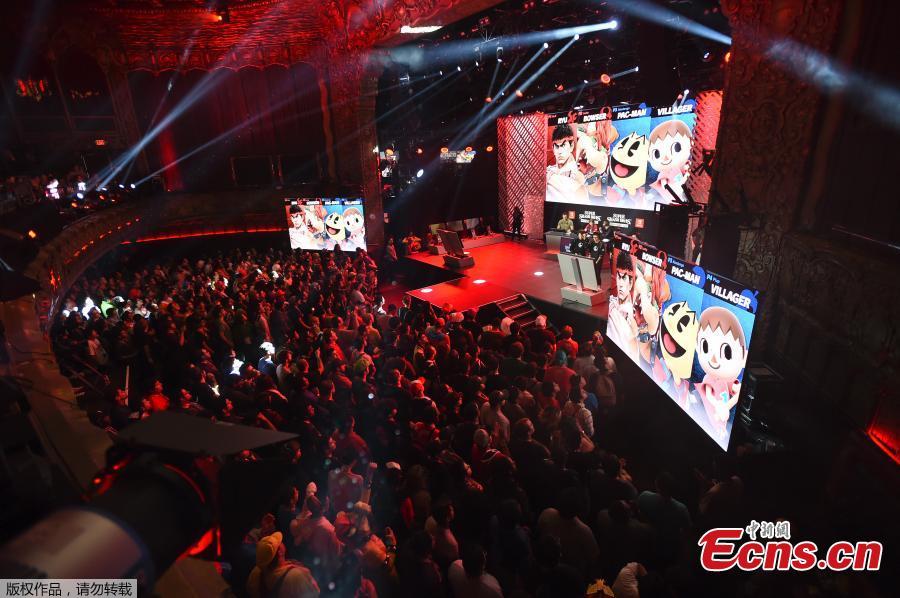 <?php echo strip_tags(addslashes(In this photo provided by Nintendo of America, fans gather at the Belasco Theater in Los Angeles, June 12, 2018, for the Splatoon 2 World Championship and the Super Smash Bros. Invitational 2018 tournaments. (Photo/Agencies))) ?>