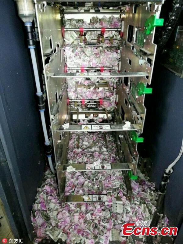 <?php echo strip_tags(addslashes(Rats have reportedly destroyed Rs 1.2 million Indian rupees at an ATM machine in district Tinsukia of Assam state, police said. The pictures of the shredded notes inside the ATM have gone viral on social media. Many have called it a “surgical strike by mice”. According to reports, the carcass of a rat was found among the shredded notes. (Photo/IC))) ?>