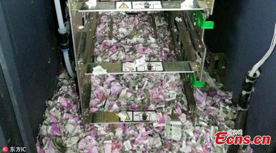 <?php echo strip_tags(addslashes(Rats have reportedly destroyed Rs 1.2 million Indian rupees at an ATM machine in district Tinsukia of Assam state, police said. The pictures of the shredded notes inside the ATM have gone viral on social media. Many have called it a “surgical strike by mice”. According to reports, the carcass of a rat was found among the shredded notes. (Photo/IC))) ?>