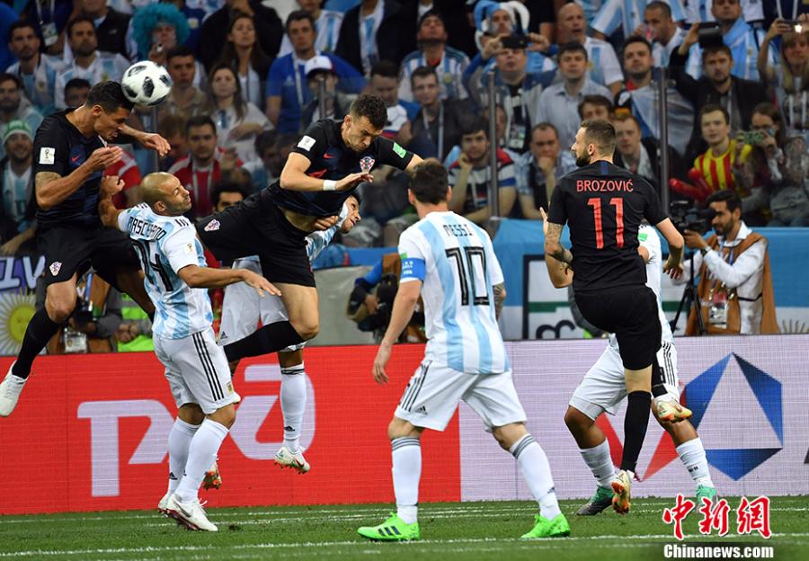 <?php echo strip_tags(addslashes(A match between Argentina and Croatia in a Group D match of the World Cup in Nizhny Novgorod, Russia, June 21, 2018. Croatia won 3-0. (Photo: China News Service/Mao Jianjun))) ?>