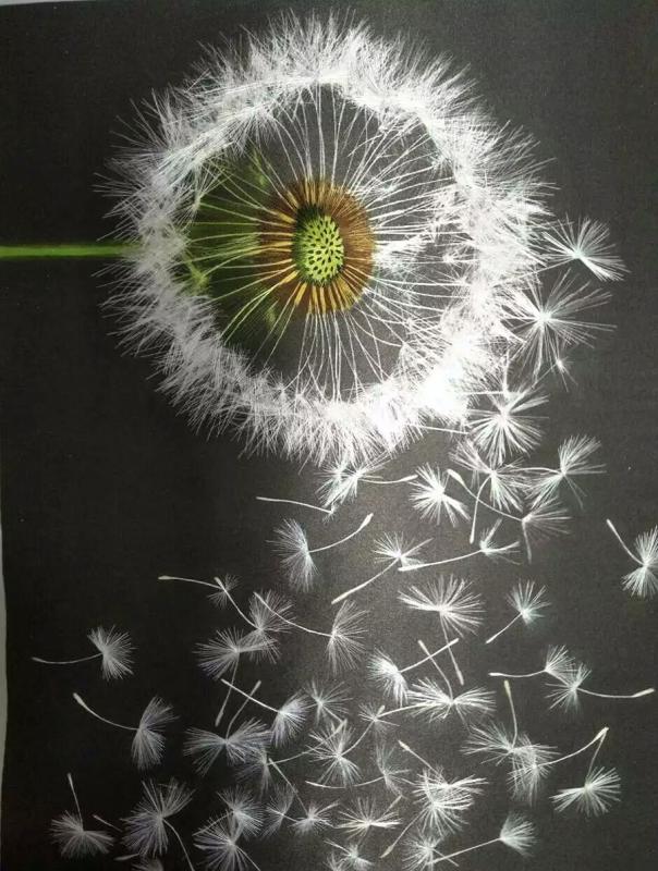 An embroidery piece by artist Duan Pengjiang. (Photo provided to China Daily)