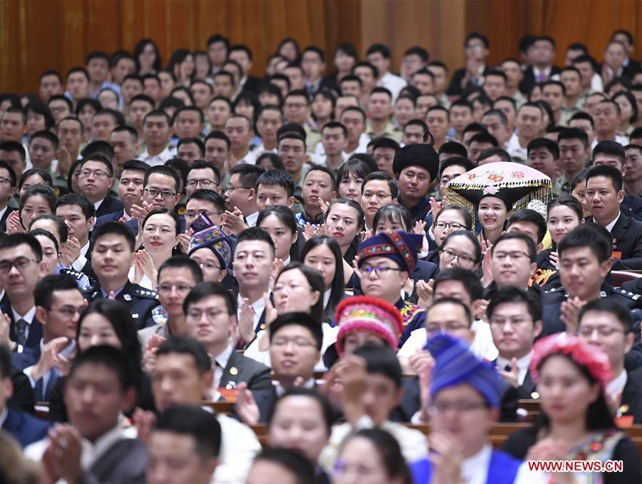 The 18th national congress of the Communist Youth League of China (CYLC) is held in Beijing, capital of China, June 26, 2018. (Xinhua/Yan Yan)