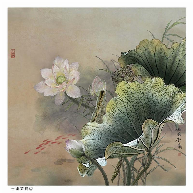 A creative lotus photograph by Chen Yixiong. (Photo provided by cpanet.org.cn)