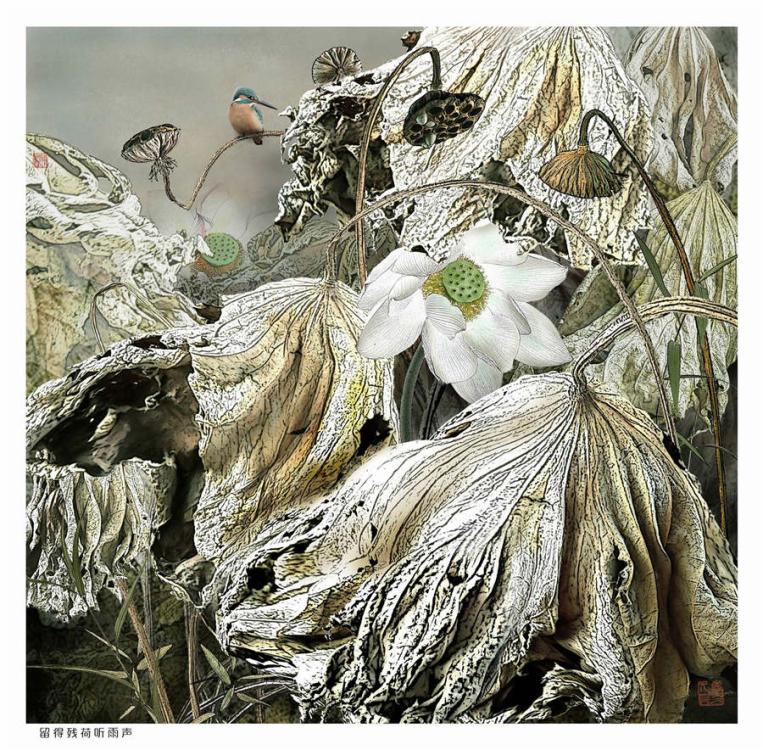 A creative lotus photograph by Chen Yixiong. (Photo provided by cpanet.org.cn)