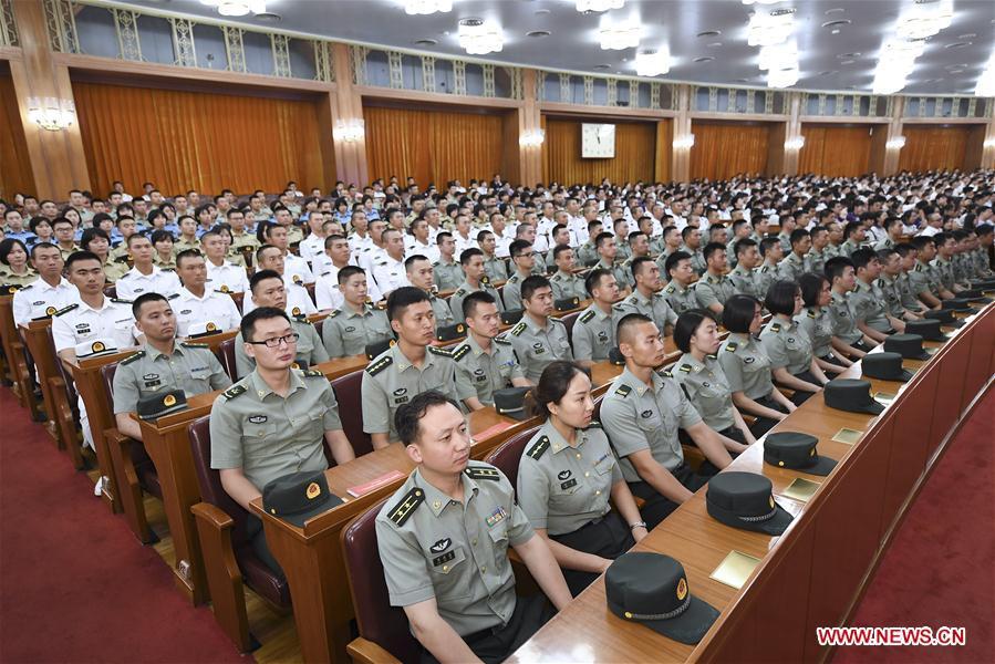 The 18th national congress of the Communist Youth League of China (CYLC) is held in Beijing, capital of China, June 26, 2018. (Xinhua/Yan Yan)