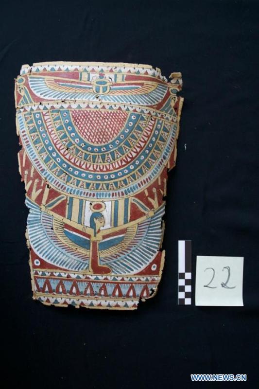The undated photo provided by Egyptian Ministry of Antiquities shows a retrieved smuggled artifact in Cairo, Egypt. Egypt retrieved hundreds of smuggled artifacts and thousands of ancient coins busted by the Italian authorities in the city of Naples months ago, the Egyptian general prosecution said in a statement on June 30, 2018. (Xinhua)