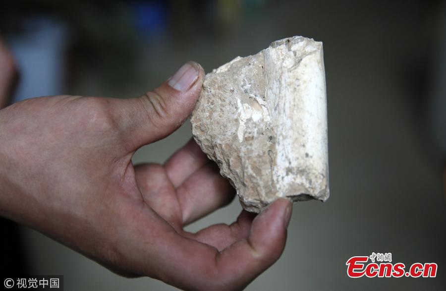 The newly-found Shangchen ruins, a paleolithic site, in Lantian County, Northwest China’s Shaanxi Province, July 12, 2018. Findings at the site showed human activities on the Loess Plateau 2.12 million years ago. (Photo/VCG)