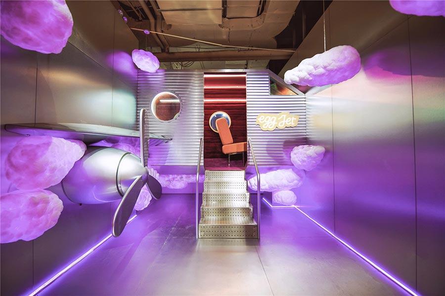 The egg jet. (Photo provided to chinadaily.com.cn)