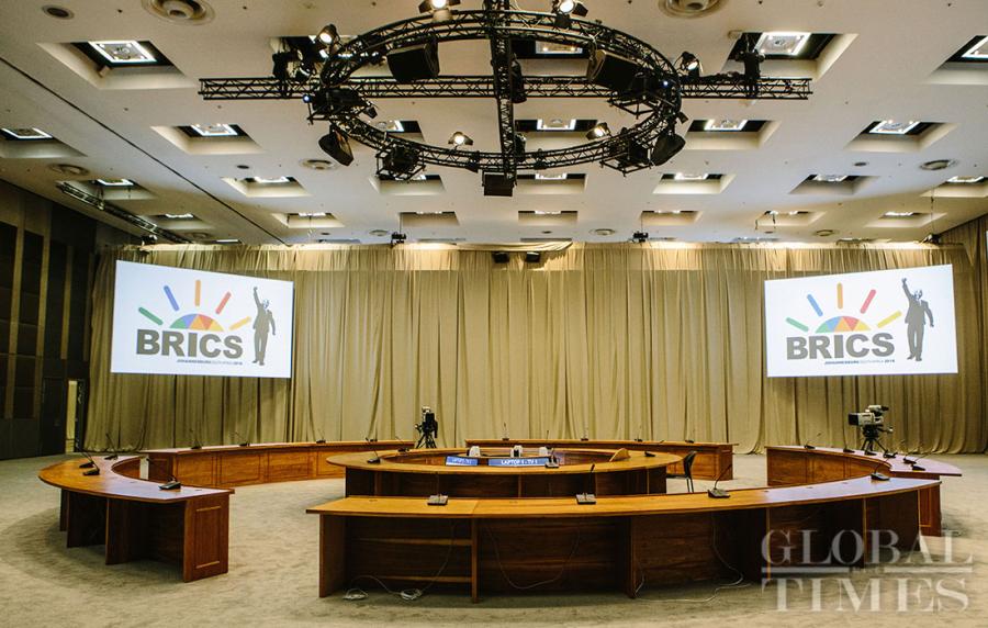 The venue for the upcoming 10th BRICS summit in Johannesburg, which is to be held from July 25 to July 27, is being heavily guarded as workers make final preparations in advance of the arrival of leaders from Brazil, Russia, India, China and South Africa. (Photos: Li Hao/GT)