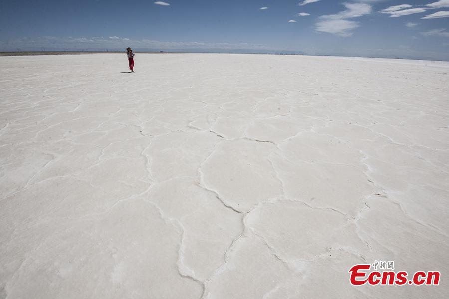 <?php echo strip_tags(addslashes(A view of the Qarhan salt lake in Golmud, Northwest China's Qinghai Province, July 25, 2018. The Qarhan salt lake, with a total area of 5,856 square kilometers, is the largest salt lake in China. The lake's abundant deposit of halide salts makes it a major mineral center. In the vast lake, the salt blossoms like flowers and takes the form of pillars, corals and pearls. (Photo: China News Service/Fu Yu).)) ?>
