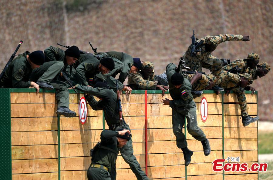 Venezuelan and Sudanese soldiers participate in the \