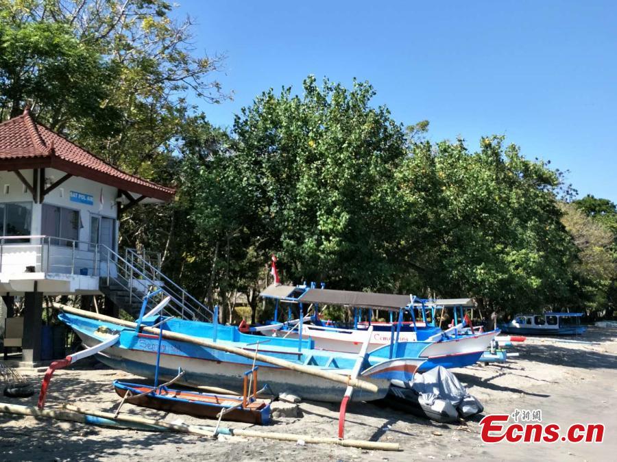 Photo taken on Aug. 7 shows the empty Lombok Island, Indonesia after a 7.0-magnitude earthquake hit the Island on Aug. 5, 2018. (Photo: China News Servie/Lin Yongchuan)