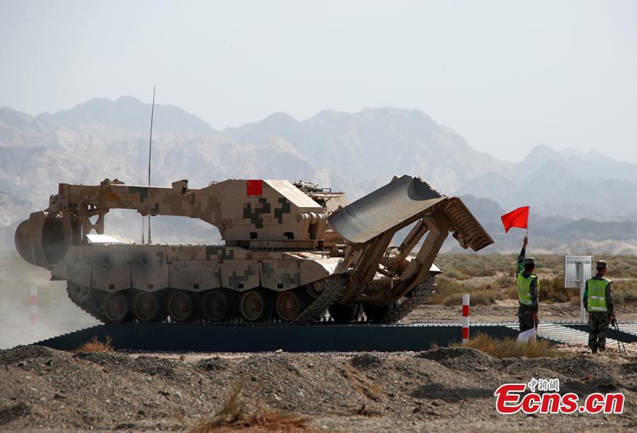 A Chinese military vehicle in the \