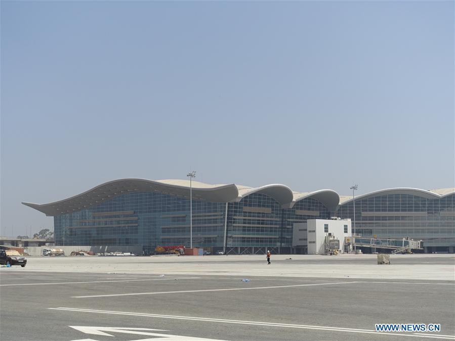 Photo taken on Aug. 10, 2018 shows the new Algiers Airport in Algeria. The construction of new Algiers Airport by China State Construction Engineering Corporation (CSCEC) will be completed soon. (Xinhua)