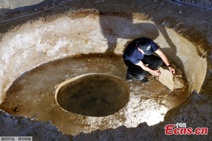 A view of a soap factory dating to the 19th century found during work at the new Uri Geller Museum in Jaffa. Archaeologists have unearthed an Ottoman-era soap factory and a number of large underground vaults in the ancient port city of Jaffa, the Israel Antiquities Authority announced Tuesday. (Photo/Agencies)