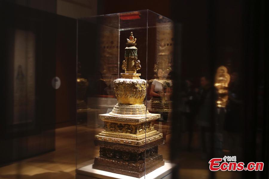 <?php echo strip_tags(addslashes(Photo taken on Aug. 16, 2018 shows the Empresses of China's Forbidden City Exhibition at the Peabody Essex Museum in Boston, the United States. This exhibition is the first to explore the role of empresses in shaping China’s last dynasty -- the Qing -- from 1644 to 1911. Nearly 200 spectacular objects from the Palace Museum tell the little-known stories of how imperial women influenced court politics, art and religion. (Photo: China News Service/Liao Pan))) ?>