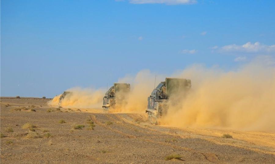 China\'s military conducted an air defense drill on Tuesday, August 28, 2018. The drill was the first public appearance of some of these anti-aircraft weapons. (Photo/81.cn)