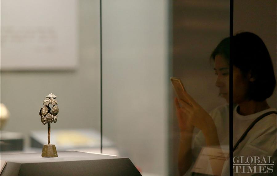 An exhibition showcasing some 270 Liao Dynasty (907-1125) relics from Inner Mongolia Autonomous Region, Beijing and Liaoning Province kicked off at Beijing\'s Capital Museum on Thursday. The show provides insight into the history and culture of the ancient nomadic group Khitan, founder of the Liao Dynasty. (Photos: Li Hao/GT)