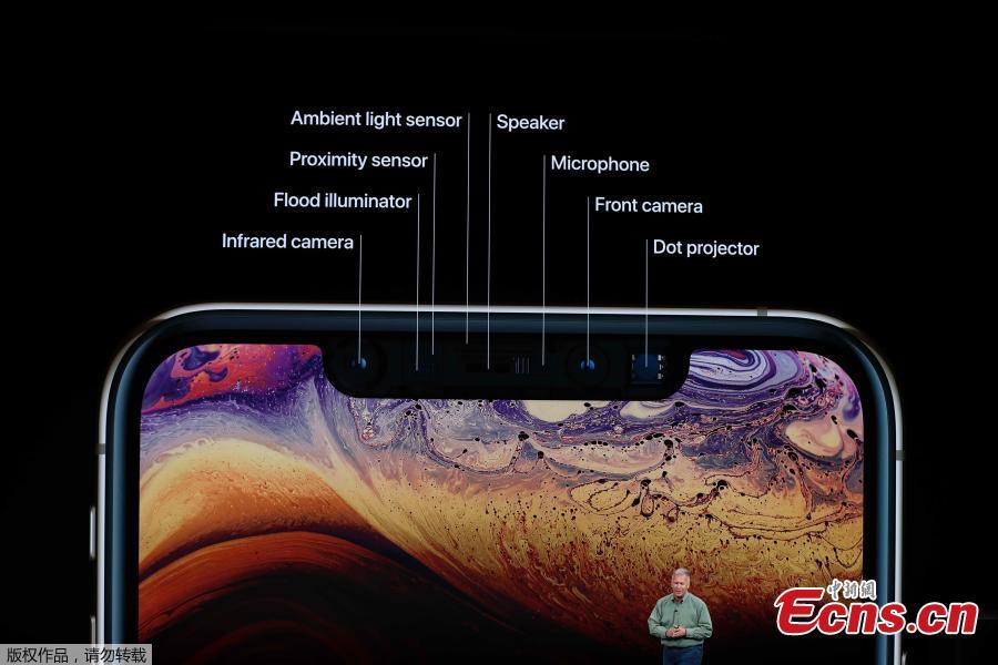 Philip W. Schiller, Senior Vice President, Worldwide Marketing of Apple, speaks about the the new Apple iPhone XS and XS Max at an Apple Inc product launch event at the Steve Jobs Theater in Cupertino, California, U.S., September 12, 2018.
