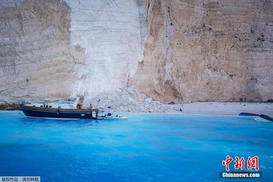 <?php echo strip_tags(addslashes(A general view shows the beach Navagio following a rockfall, in the island of Zakynthos, Greece September 13, 2018. At least seven people were injured in the accident, Greek authorities said.(Photo/Agencies))) ?>