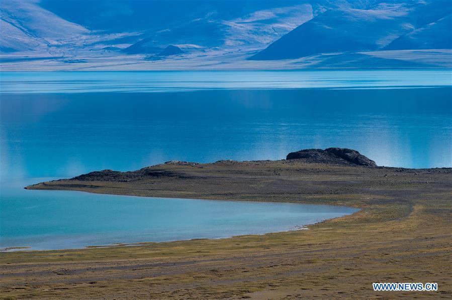 <?php echo strip_tags(addslashes(Photo taken on Sept. 20, 2018 shows the scenery of the Zhari Namco Lake in Ali, southwest China's Tibet Autonomous Region. (Xinhua/Dainzin Nyima Choktrul))) ?>
