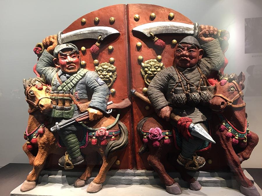 Colored sculptures are shown at the exhibition. (Photo/China Daily)

Furthermore, Zou revealed colored sculpture has already been included in the curriculum at Beijing University of Technology.

\