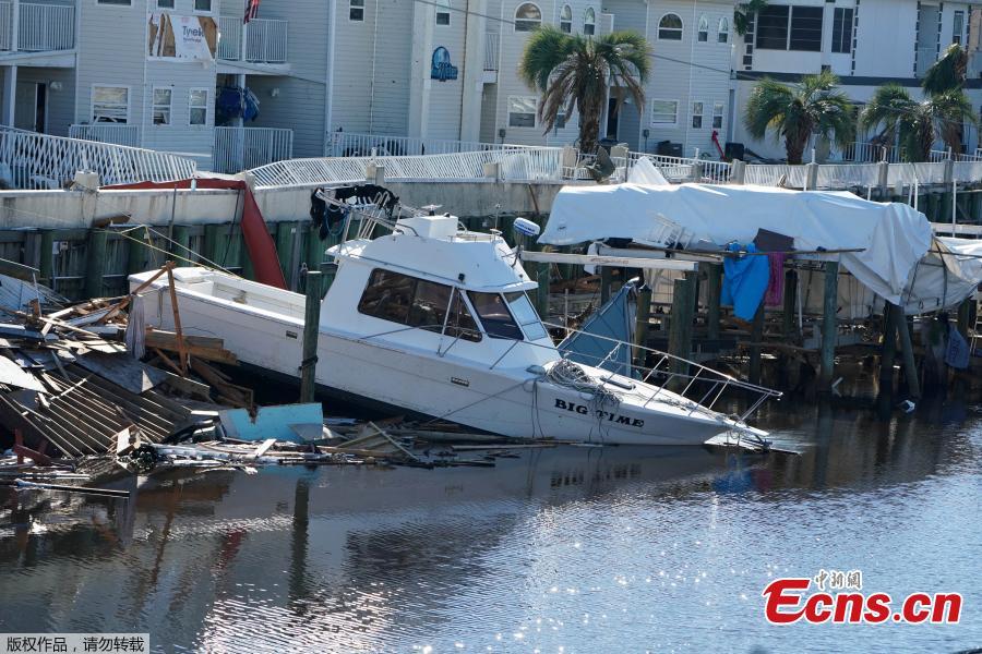 <?php echo strip_tags(addslashes(A destroyed boat is pictured following Hurricane Michael in Mexico Beach, Florida, U.S., October 13, 2018. Dozens of people remained missing on Sunday in Florida Panhandle communities reduced to ruins by Hurricane Michael as rescuers said they expected the death toll to rise and survivors grappled with power outages and shortages of food and water. (Photo/Agencies))) ?>