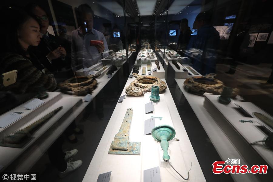 <?php echo strip_tags(addslashes(An exhibition on the Zhiyuan, a warship sunk by the Japanese navy in 1894 in the Battle of the Yellow Sea during the Sino-Japanese War, opens at the China Port Museum in Ningbo City, East China’s Zhejiang Province, Oct. 17, 2018. The exhibition shows the warship’s history and the discovery of the shipwreck near Dandong Port in Northeast China. (Photo/VCG))) ?>