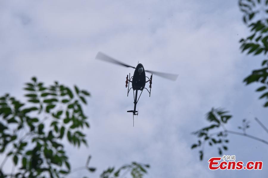 China successfully launched a missile from an unmanned attack helicopter AV500W, with the projectile hitting a target 4.5 kilometers from the aircraft. The aircraft, developed and produced by the Aviation Industry Corp of China, the State-owned aircraft giant, has a maximum takeoff weight of 500 kilograms, a maximum speed of 170 kilometers per hour and a flight ceiling of 5,000 meters.(Photo: China News Service/He Huan)