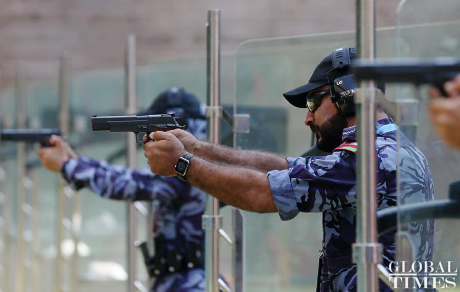 The 2nd USIP World Police Service Pistol Shooting Competition will kick off in Foshan, Guangdong Province, on Nov. 14. 69 delegations from 68 countries and regions have joined in the competition. (Photos: Cui Meng/GT)