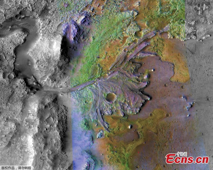 <?php echo strip_tags(addslashes(NASA has chosen Jezero Crater as the landing site for its upcoming Mars 2020 rover mission after a five year search, during which every available detail of more than 60 candidate locations on the Red Planet was scrutinized and debated by the mission team and the planetary science community. The rover mission is scheduled to launch in July 2020 as NASA’s next step in exploration of the Red Planet. It will not only seek signs of ancient habitable conditions-and past microbial life-but the rover also will collect rock and soil samples and store them in a cache on the planet's surface. NASA and ESA (European Space Agency) are studying future mission concepts to retrieve the samples and return them to Earth, so this landing site sets the stage for the next decade of Mars exploration. (Photo/Agencies))) ?>