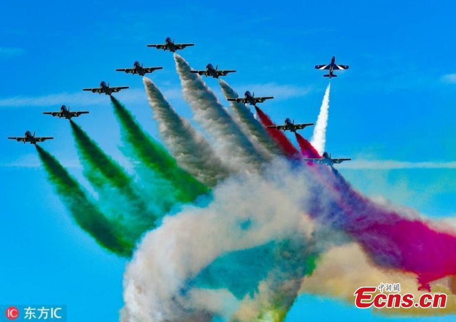 <?php echo strip_tags(addslashes(Italian Air Force aerobatic team 