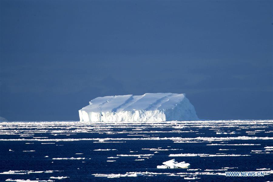 <?php echo strip_tags(addslashes(Photo taken on Nov. 25, 2018 shows iceberg seen from China's research icebreaker Xuelong in a floating ice area in Southern Ocean. China's research icebreaker Xuelong has entered a floating ice area in the Southern Ocean to avoid a cyclone. It is scheduled to reach the Zhongshan Station in Antarctica on Nov. 30. Also known as the Snow Dragon, the icebreaker carrying a research team set sail from Shanghai on Nov. 2, beginning the country's 35th Antarctic expedition which will last 162 days and cover 37,000 nautical miles (68,500 km). (Xinhua/Liu Shiping))) ?>