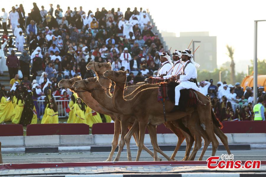 <?php echo strip_tags(addslashes(Qatari policemen ride camels during Qatar's National Day celebrations in Doha, Qatar, Dec. 18, 2018. (Photo/Agencies))) ?>
