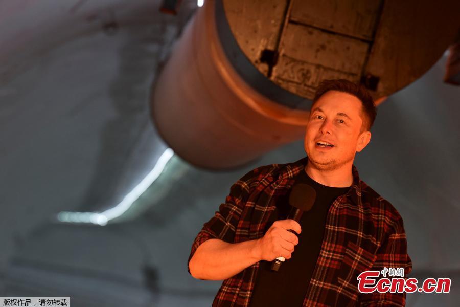 <?php echo strip_tags(addslashes(Elon Musk, co-founder and chief executive officer of Tesla Inc., speaks during an unveiling event for the Boring Co. Hawthorne test tunnel in Hawthorne, California, U.S., Dec. 18, 2018. Musk unveiled his underground transportation tunnel on Tuesday, allowing reporters and invited guests to take some of the first rides in the revolutionary albeit bumpy subterranean tube — the tech entrepreneur's answer to what he calls 