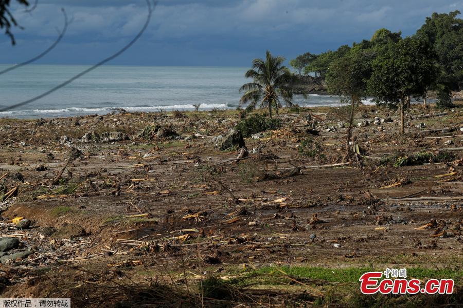 Damaged cars are seen after a tsunami in Banten province, Indonesia, Dec. 26, 2018. Indonesian rescue teams on Wednesday struggled to reach remote areas on the western coast of Java amid an \