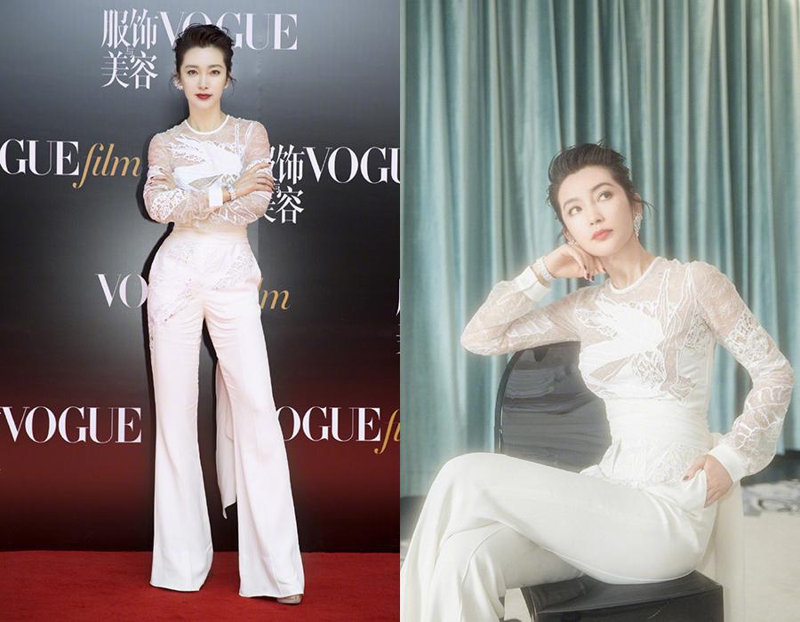 Actress Li Bingbing on the red carpet for the 2018 Vogue Film ceremony in Shanghai, China, June 15, 2018. [Photo provided to chinadaily.com.cn]