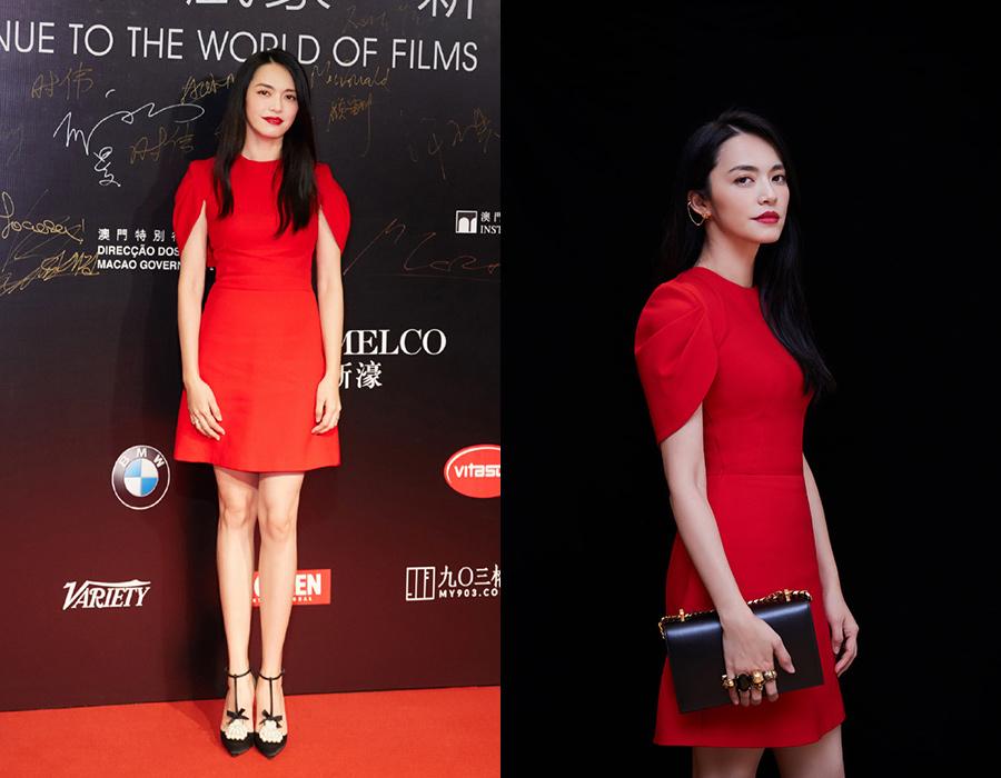 Actress Yao Chen at the red carpet for the 3rd International Film Festival and Awards Macao 2018 on Dec 8. [Photo provided to chinadaily.com.cn]