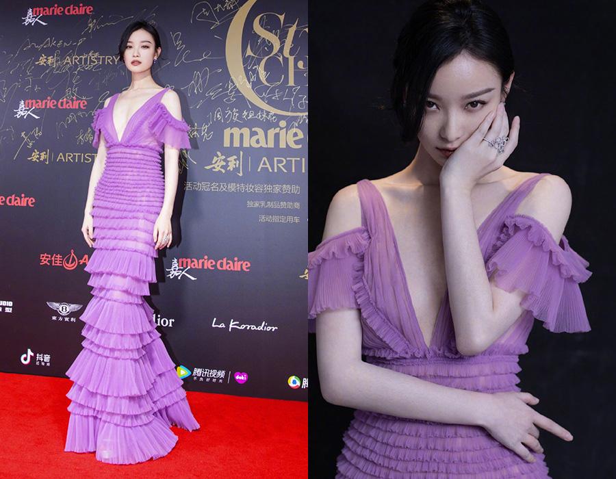 Chinese actress Ni Ni on the red carpet for the 2018 Marie Claire Style China Artistry Party in Beijing, China, Dec 17, 2018. [Photo provided to chinadaily.com.cn]

Whether it\'s for a red-carpet event or for a press meet, our female celebrities know how to put on a show. Increasingly the most exciting part of the entertainment industry’s awards season is to be seen on the red carpet.

While it may seem that today’s celebrities are wearing more and more outrageous outfits, the red carpet has a long history of featuring over-the-top but memorable looks.

Check out this list of our favorite celebrity red-carpet dresses throughout the year.
