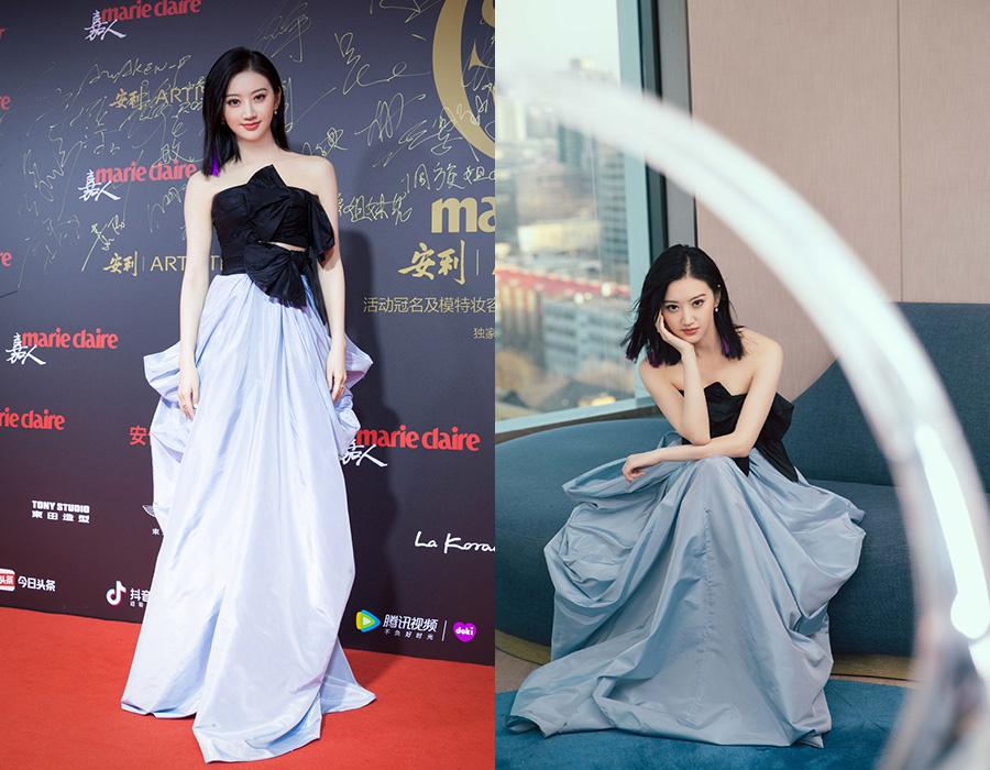Actress Jing Tian at the red carpet for the 2018 Marie Claire Style China Artistry Party in Beijing, China, Dec 17, 2018. [Photo provided to chinadaily.com.cn]