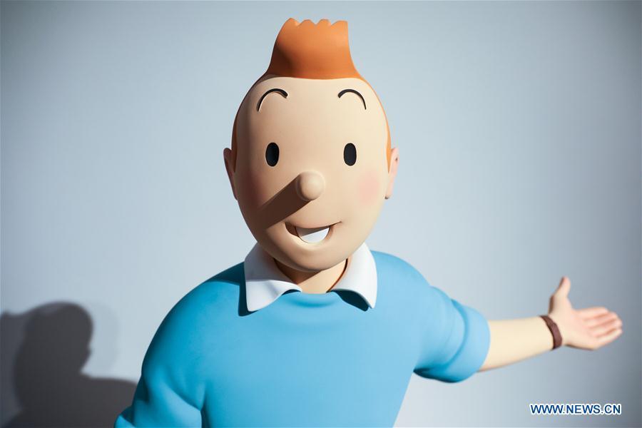 Toy model of Tintin based on the comic series \
