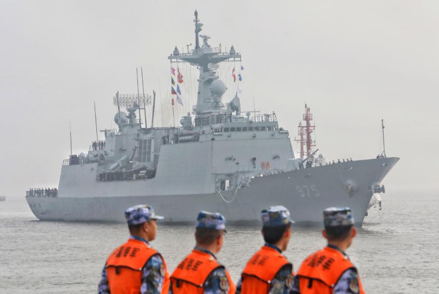 A destroyer from the Republic of Korea, Chungmugong Yi Sun-sin, arrives at a military port in Shanghai for a four-day visit, Jan. 14, 2019. (Photo: Zhang Long/For China Daily)