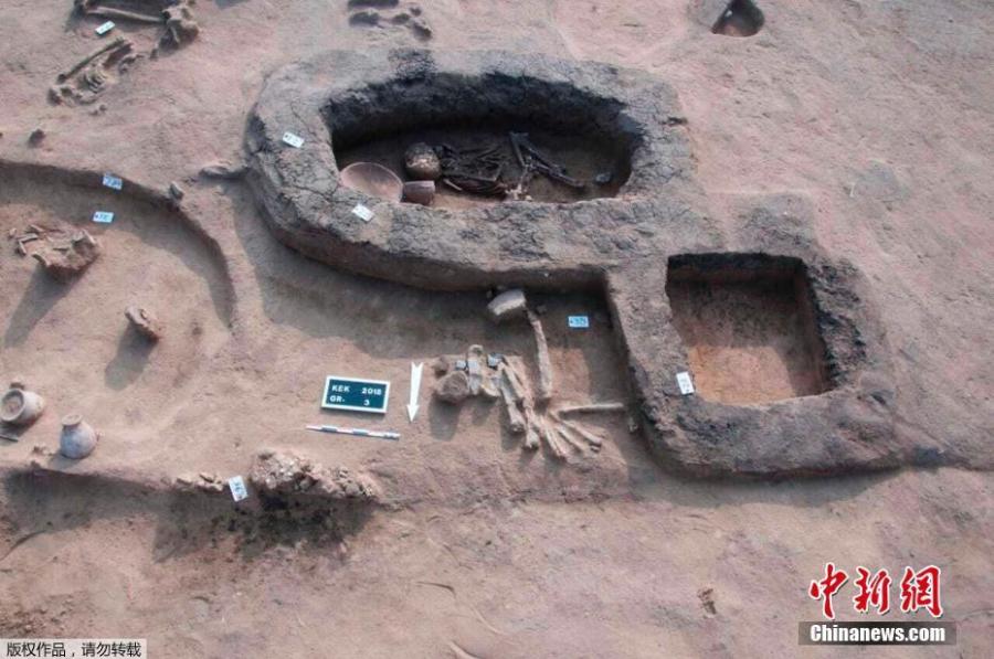 Archaeologists have discovered tombs believed to belong to Hyksos, in Kevm al-Hilal region, in Cairo, Egypt on Jan. 23, 2019. (Photo/Agencies)