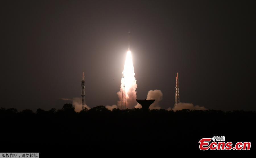 The Indian Space Research Organisation\'s (ISRO), Polar Satellite Launch Vehicle (PSLV-C44) launches off onboard India\'s Defence Research and Development Organisation\'s (DRDO) imaging satellite \'Microsat R\' along with student satellite \'Kalamsat\' at Satish Dhawan Space center in Sriharikota, Andhra Pradesh state, on Jan. 24 , 2019. (Photo/Agencies)