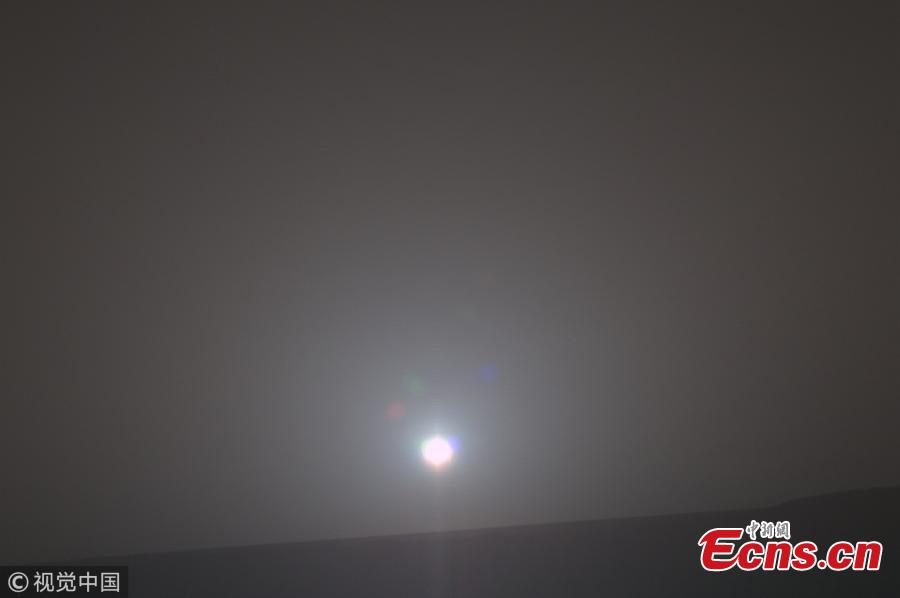 A beautiful sunrise color Pancam image was taken on the morning of Feb. 15, 2018. (Photo/VCG)