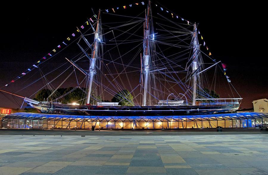 Located at the National Martime Museum in Greenwich, Cutty Sark, one of the last tea clippers in the world and now an award-winning tourist attraction, is celebrating its 150th anniversary this year.  (Photo provided to chinadaily.com.cn)

Built in Dumbarton in 1869, Cutty Sark was designed to carry tea from China to England as fast as possible.On February 16, 1870, Cutty Sark left London bound for Shanghai via the Cape of Good Hope on her first voyage. Commanded by Captain George Moodie, his log mentioned she carried \