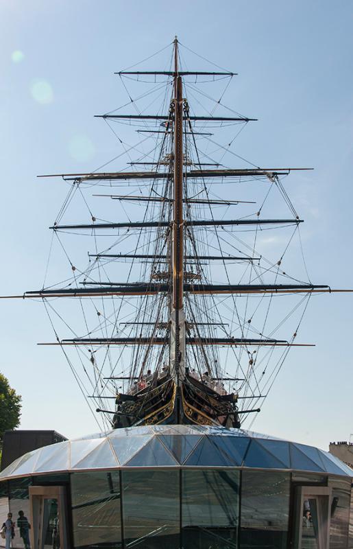 Built in Dumbarton in 1869, Cutty Sark was designed to carry tea from China to England as fast as possible. (Photo provided to chinadaily.com.cn)