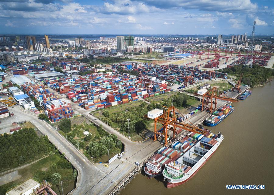 <?php echo strip_tags(addslashes(Aerial photo taken on Aug. 13, 2018 shows the Yangluo port in Wuhan, capital of central China's Hubei Province. China Development Bank (CDB), the world's largest development finance institution, has extended trillions of yuan of loans to support the development of the Yangtze River Economic Belt. As of December 2018, outstanding loans to 11 provincial-level regions along the belt amounted to 3.85 trillion yuan (about 575 billion U.S. dollars), according to the CDB. New yuan loans to these regions reached 304.5 billion yuan last year, accounting for 48 percent of the bank's total new yuan loans. The funds mainly went to major projects in the fields of ecological protection and restoration, infrastructure connectivity, and industrial transformation and upgrading. The CDB will continue to support ecological protection and green development of the Yangtze River in 2019, said CDB Chairman Zhao Huan. China issued a development plan for the Yangtze River Economic Belt in September 2016 and a guideline for green development of the belt in 2017. The Yangtze River Economic Belt consists of nine provinces and two municipalities that cover roughly one-fifth of China's land. It has a population of 600 million and generates more than 40 percent of the country's GDP. (Xinhua/Xiao Yijiu))) ?>