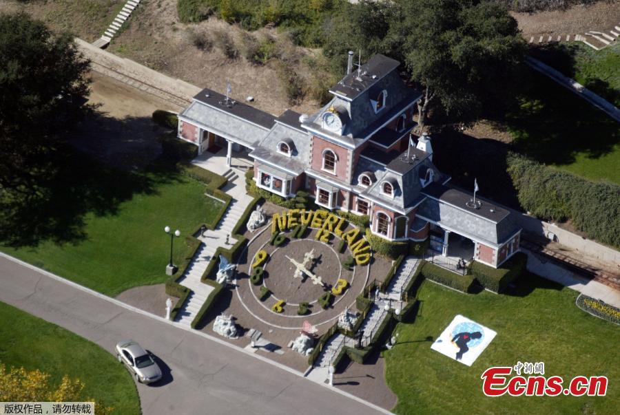 File photo of the former residence of late pop star Michael Jackson (1958-2009). Known as the Neverland ranch, the iconic property is on the market for a cool $31 million, down from its original asking price of $100 million in 2015, when the famous property was first listed. (Photo/Agencies)